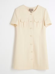 River Island Yellow Pocket Mini Dress - Image 6 of 8