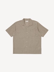 Universal Works Brown Road Shirt Dobby Check - Image 1 of 3