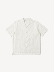 Universal Works White Minari Deffe Self Stripe Shirt - Image 1 of 3