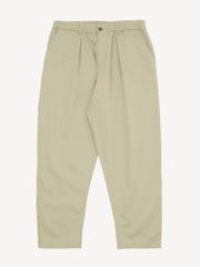 Universal Works Brown Pleated Twill Track Trouser - Image 1 of 5