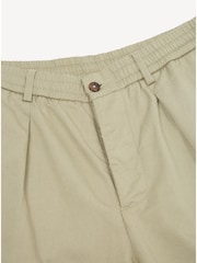 Universal Works Brown Pleated Twill Track Trouser - Image 3 of 5