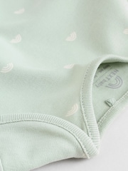 Sage Green Baby Long Sleeve Bodysuits 5 Pack - Image 12 of 15