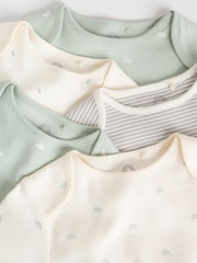 Sage Green Baby Long Sleeve Bodysuits 5 Pack - Image 15 of 15