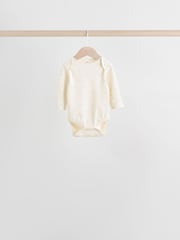 Sage Green Baby Long Sleeve Bodysuits 5 Pack - Image 2 of 15