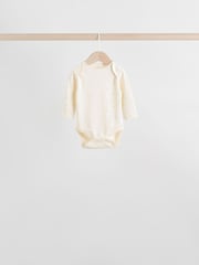 Sage Green Baby Long Sleeve Bodysuits 5 Pack - Image 5 of 15