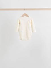 Sage Green Baby Long Sleeve Bodysuits 5 Pack - Image 8 of 15