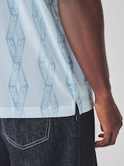 HUGO Blue Jersey T-Shirt - Image 7 of 8
