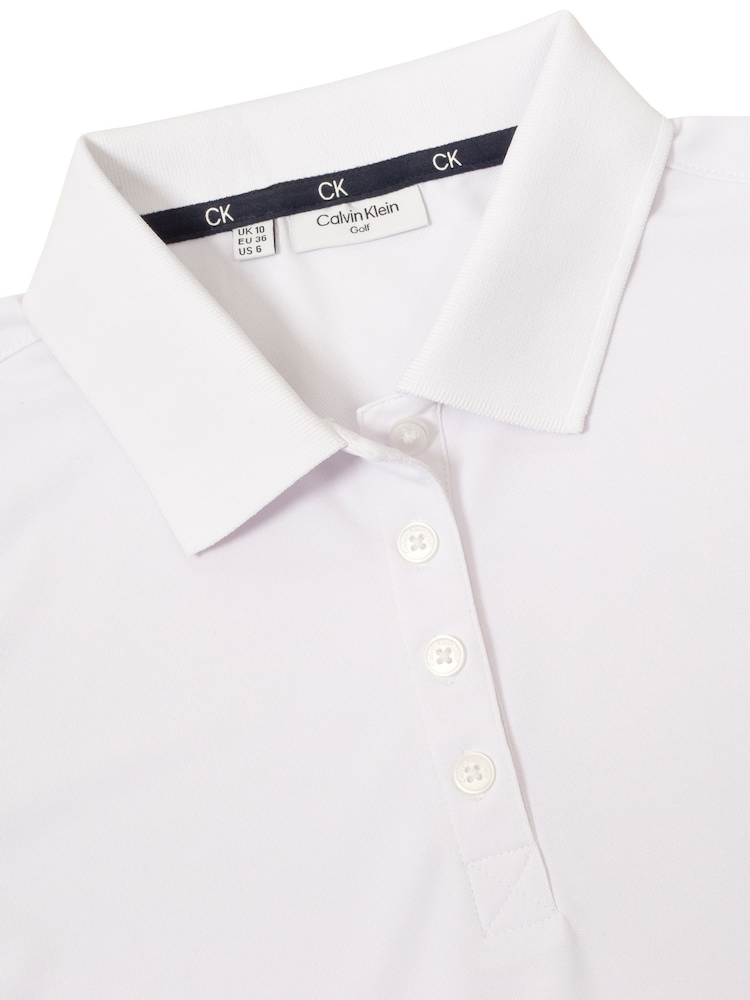 Calvin Klein Golf Club White Polo Shirt - Image 3 of 4