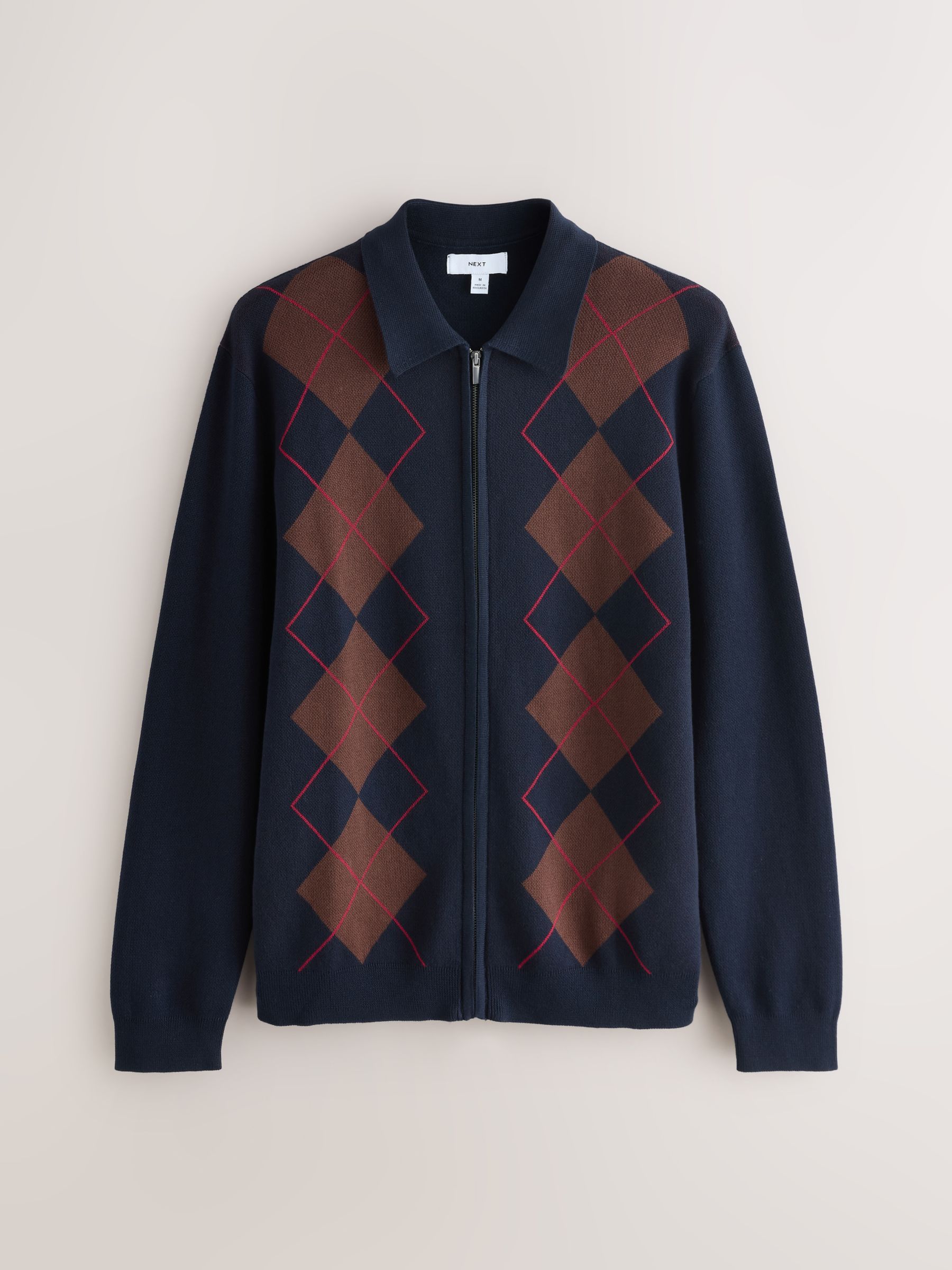 ア*ラ様 Supreme Argyle Quaater Zip Knit Pol Supreme Argyle Zip Polo Grey | Hype Clothinga
