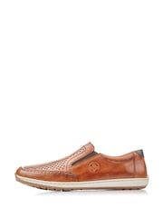 Rieker Mens Elasticated Brown Shoes - Image 2 of 6
