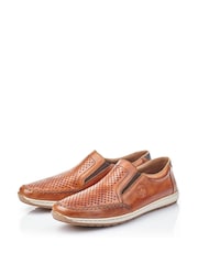 Rieker Mens Elasticated Brown Shoes - Image 4 of 6