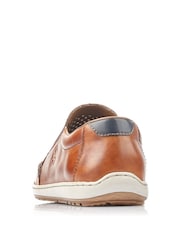 Rieker Mens Elasticated Brown Shoes - Image 6 of 6