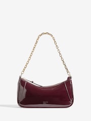 Friends Like These Burgundy Red Chain Shoulder Bag - Image 1 of 5