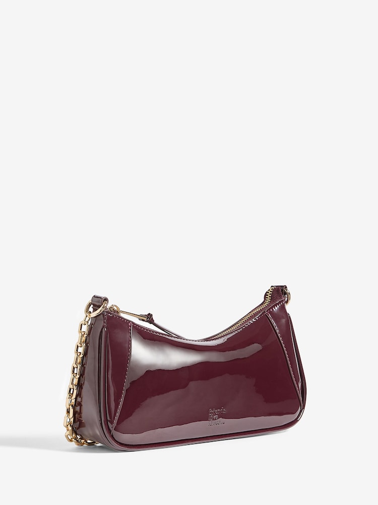 Friends Like These Burgundy Red Chain Shoulder Bag - Image 2 of 5