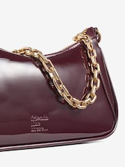 Friends Like These Burgundy Red Chain Shoulder Bag - Image 3 of 5