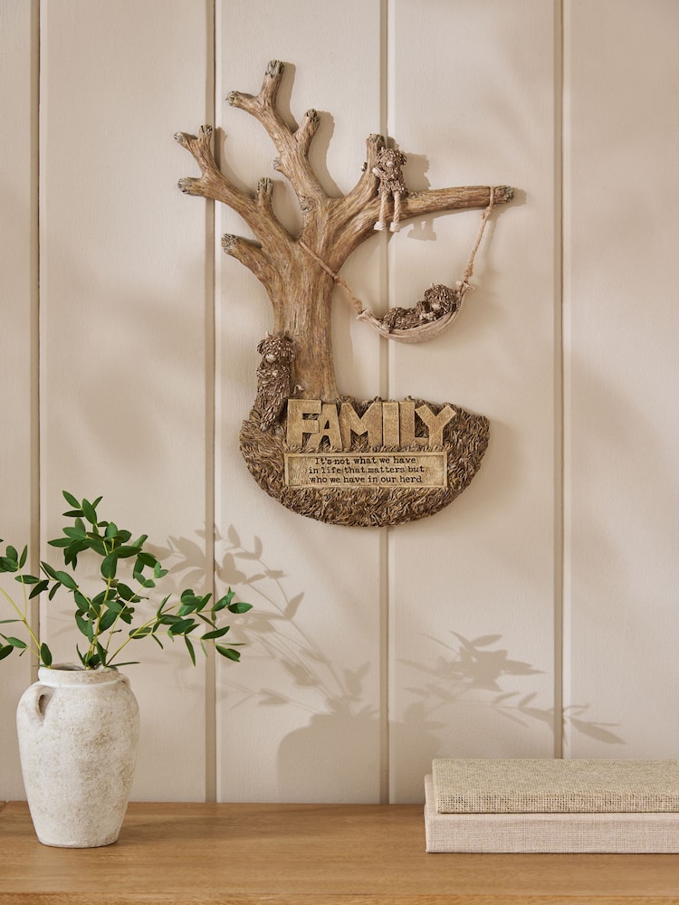 Hamish The Highland Cow Family Tree Wall Art - Imagem 1 de 5 Hamish The Highland Cow Family Tree Wall Art - Imagem 1 de 5