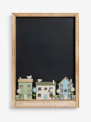 Neutral Floral Print Family Slogan Chalkboard Wall Plaque - Image 4 of 5