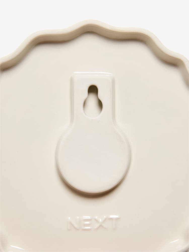 Set of 3 Green Floral Ceramic Plate Plaques Wall Arts - Image 2 of 5