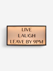 Black Live Laugh Leave Light Up Box Wall Art - Image 5 of 6