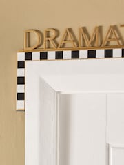 Black/White Dramatic Exit Metal Overdoor Wall Sign - Image 2 of 4