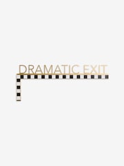 Black/White Dramatic Exit Metal Overdoor Wall Sign - Image 3 of 4