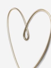 Set of 3 Silver Metal Wire Heart Wall Art - Image 5 of 5