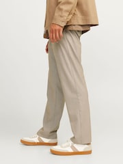 JACK & JONES Cream/Natural Drawstring Relaxed Fit Trousers - Image 5 of 7