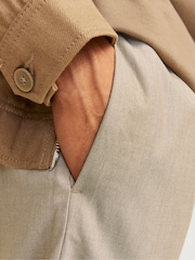 JACK & JONES Cream/Natural Drawstring Relaxed Fit Trousers - Image 6 of 7