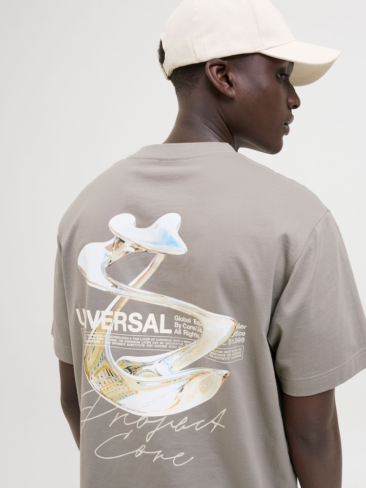 Jack & Jones Oversized Back принт Graphic Logo футболки - Image 1 of 8