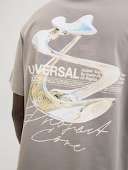 Jack & Jones Oversized Back принт Graphic Logo футболки - Image 5 of 8