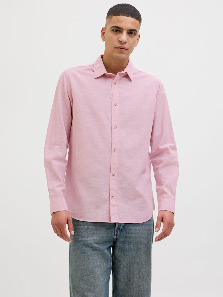 Rosa - Camisas de verão de manga comprida Jack & Jones - Imagem 1 de 7