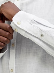 Branco - Camisas de verão de manga comprida Jack & Jones - Imagem 4 de 8