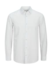 Branco - Camisas de verão de manga comprida Jack & Jones - Imagem 6 de 8