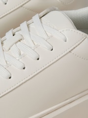 JACK & JONES White Chunky Sole PU Trainers - Image 6 of 7