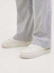 JACK & JONES White Chunky Sole PU Trainers - Image 7 of 7