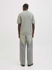 JACK & JONES Green Knitted Polo Top - Image 2 of 7