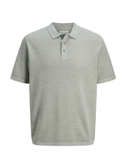 JACK & JONES Green Knitted Polo Top - Image 7 of 7