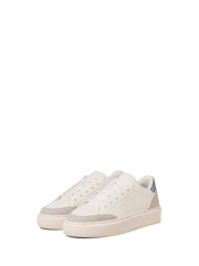 JACK & JONES White Chunky Sole PU Trainers - Image 1 of 7