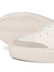 JACK & JONES White Chunky Sole PU Trainers - Image 6 of 7