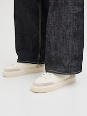 JACK & JONES White Chunky Sole PU Trainers - Image 7 of 7