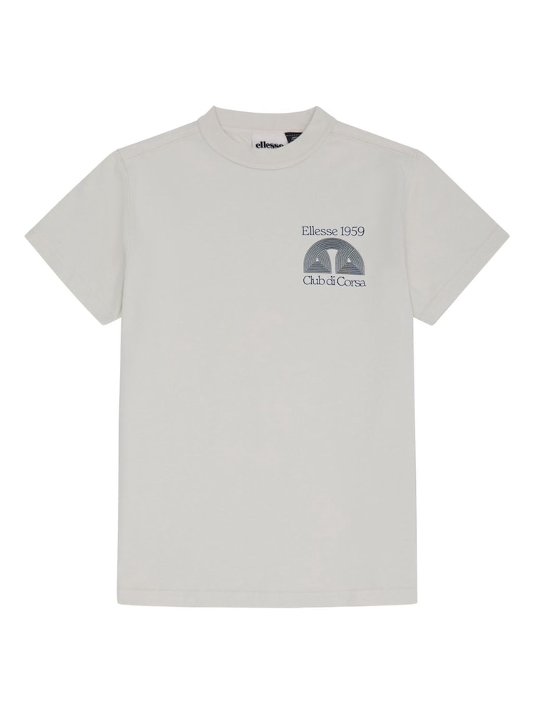 Ellesse Junior Cream Porrus T-Shirt - Image 1 of 3