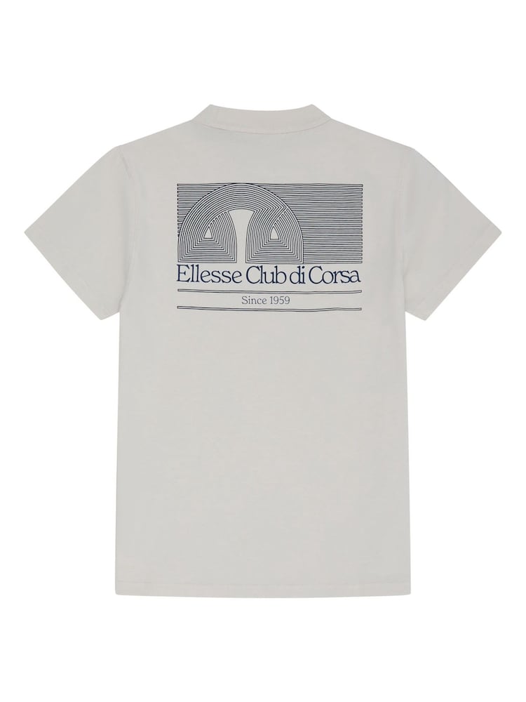 Ellesse Junior Cream Porrus T-Shirt - Image 2 of 3