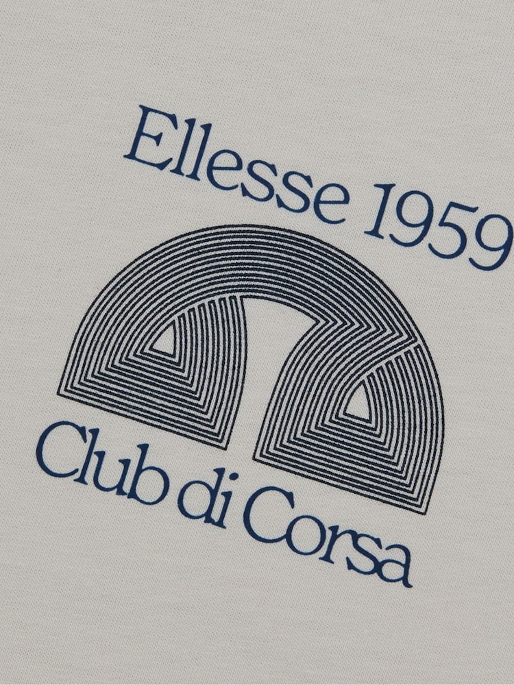 Ellesse Junior Cream Porrus T-Shirt - Image 3 of 3