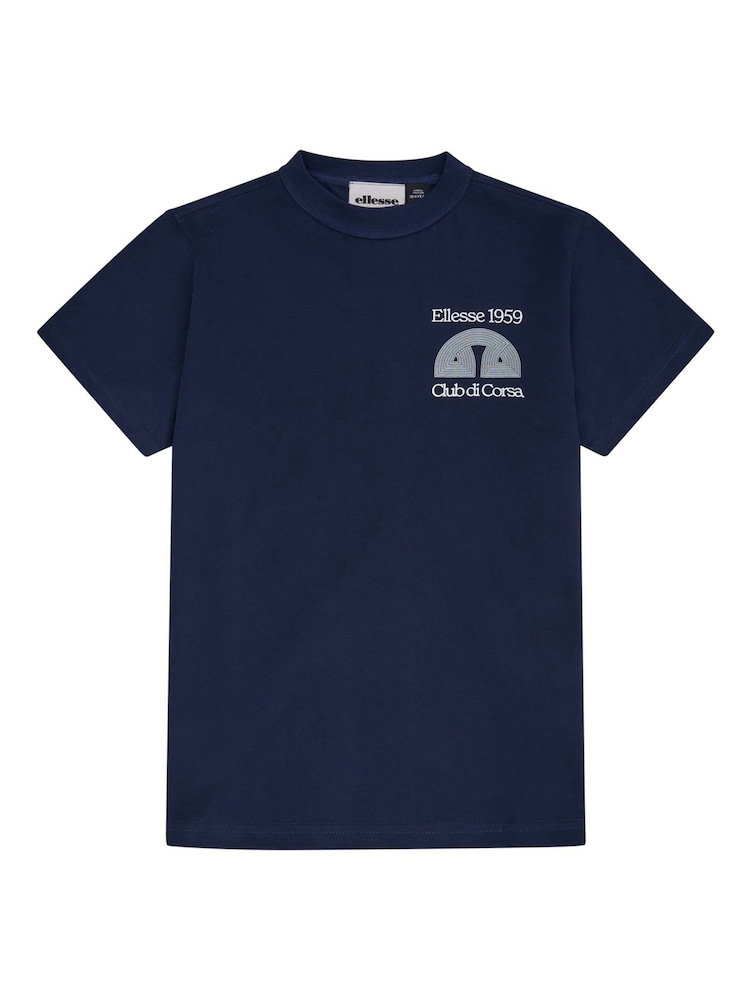 Ellesse Junior Blue Porrus T-Shirt - Image 1 of 3