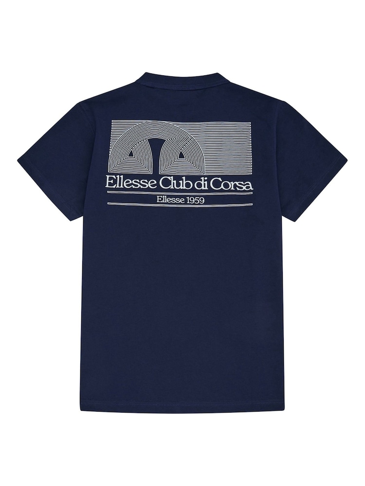 Ellesse Junior Blue Porrus T-Shirt - Image 2 of 3