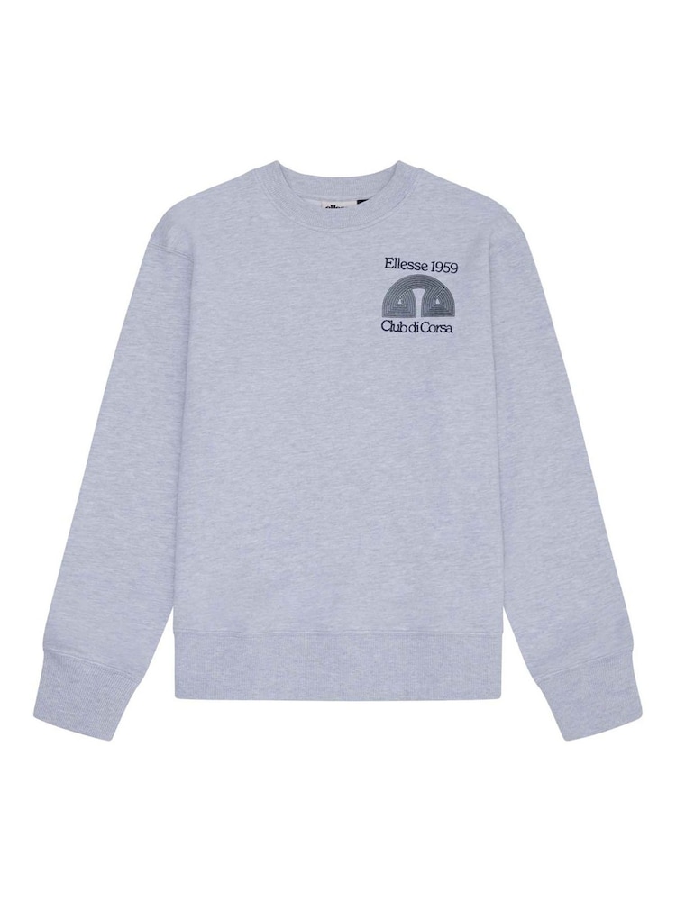 Cinza - Ellesse Club Di Corsa Sweatshirt - Imagem 1 de 2