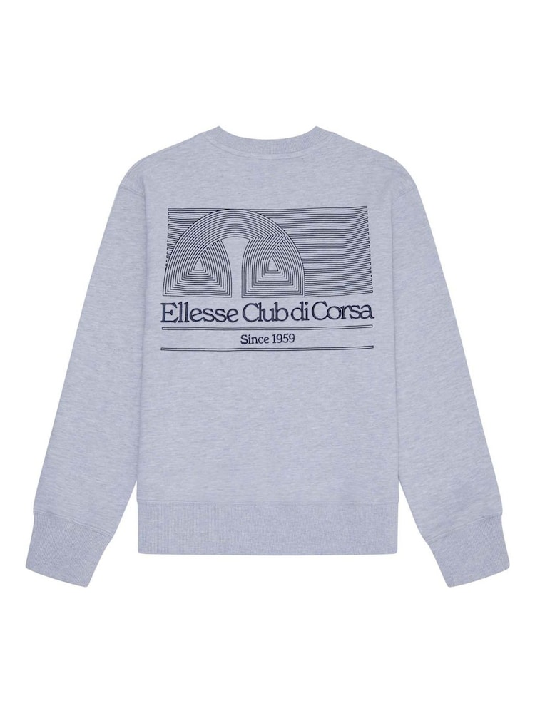 Cinza - Ellesse Club Di Corsa Sweatshirt - Imagem 2 de 2