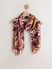 Berry Tapestry Floral Lightweight Scarf - Image 1 of 3