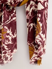 Berry Tapestry Floral Lightweight Scarf - Image 3 of 3