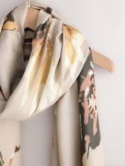 Autumnal Floral Print Lightweight Scarf - Image 5 of 6